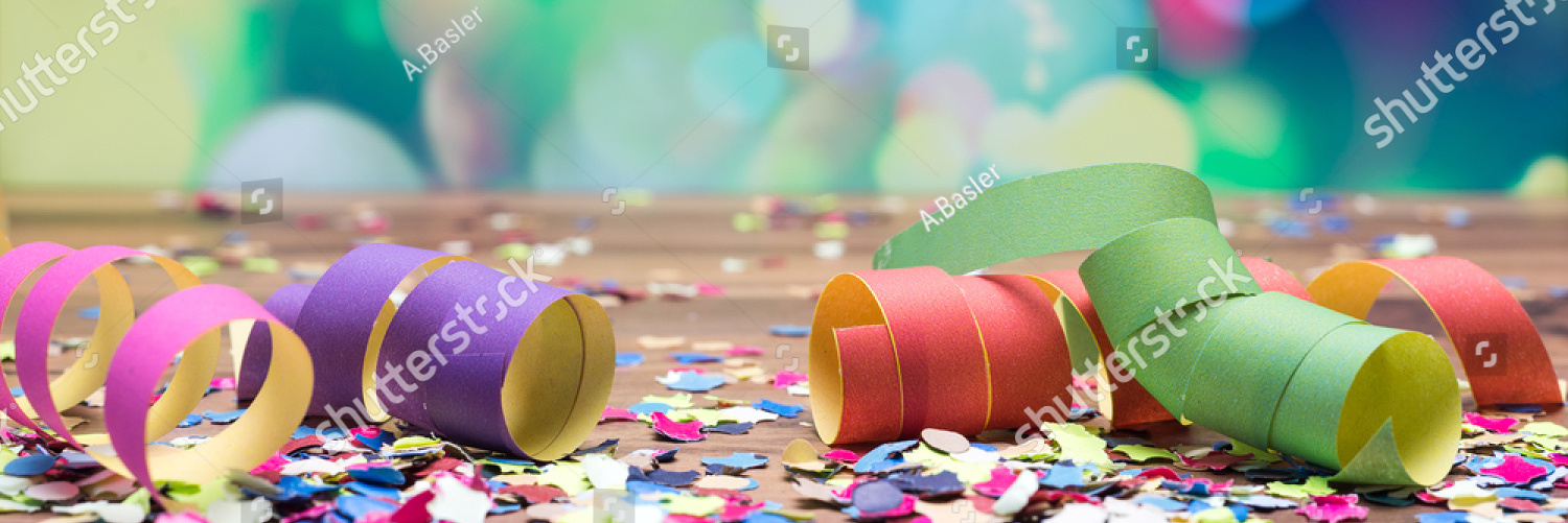stock photo colorful confetti and streamer lying on floor in fron of background 333359738