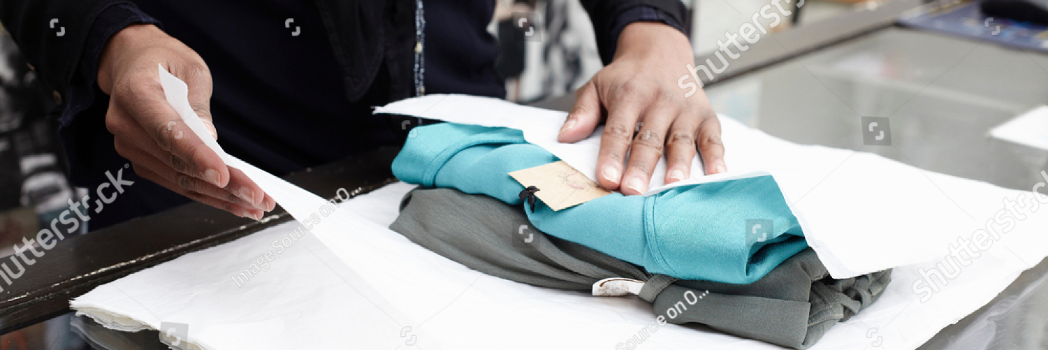 stock photo wrapping clothes from the offset collection 1954646644